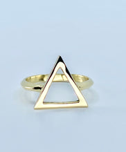 Load image into Gallery viewer, Triangle Ring- Gold