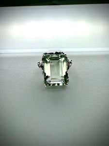 Green Vining Cocktail Ring