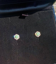 Load image into Gallery viewer, Dementoid Garnet and Diamond Earrings
