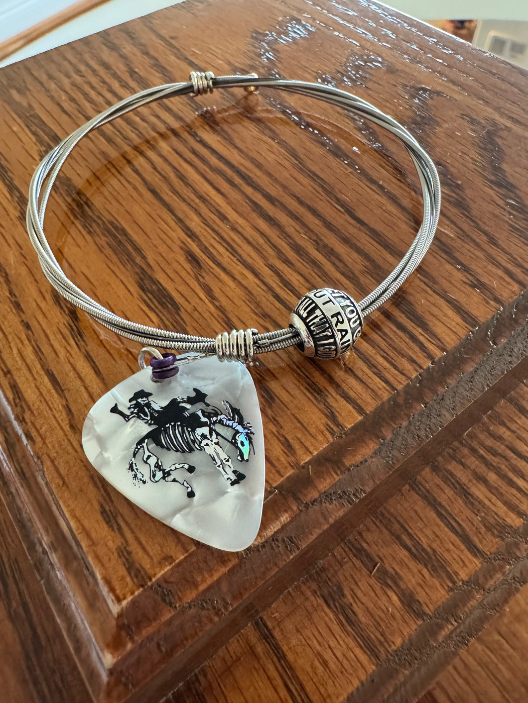 Guitar String Bracelet- XL- Songs About Rain