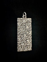 Load image into Gallery viewer, Textured Dog Tag- Cross Black Diamonds

