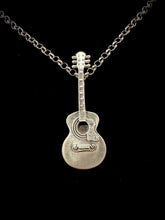 Load image into Gallery viewer, Guitar Pendant with Diamonds
