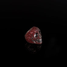 Load image into Gallery viewer, Micro Pave Garnet skull
