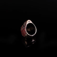 Load image into Gallery viewer, Micro Pave Garnet skull

