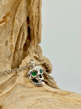 Load image into Gallery viewer, Skull Pendant with Emeralds
