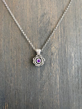 Load image into Gallery viewer, Black Rose Necklace - Amethyst
